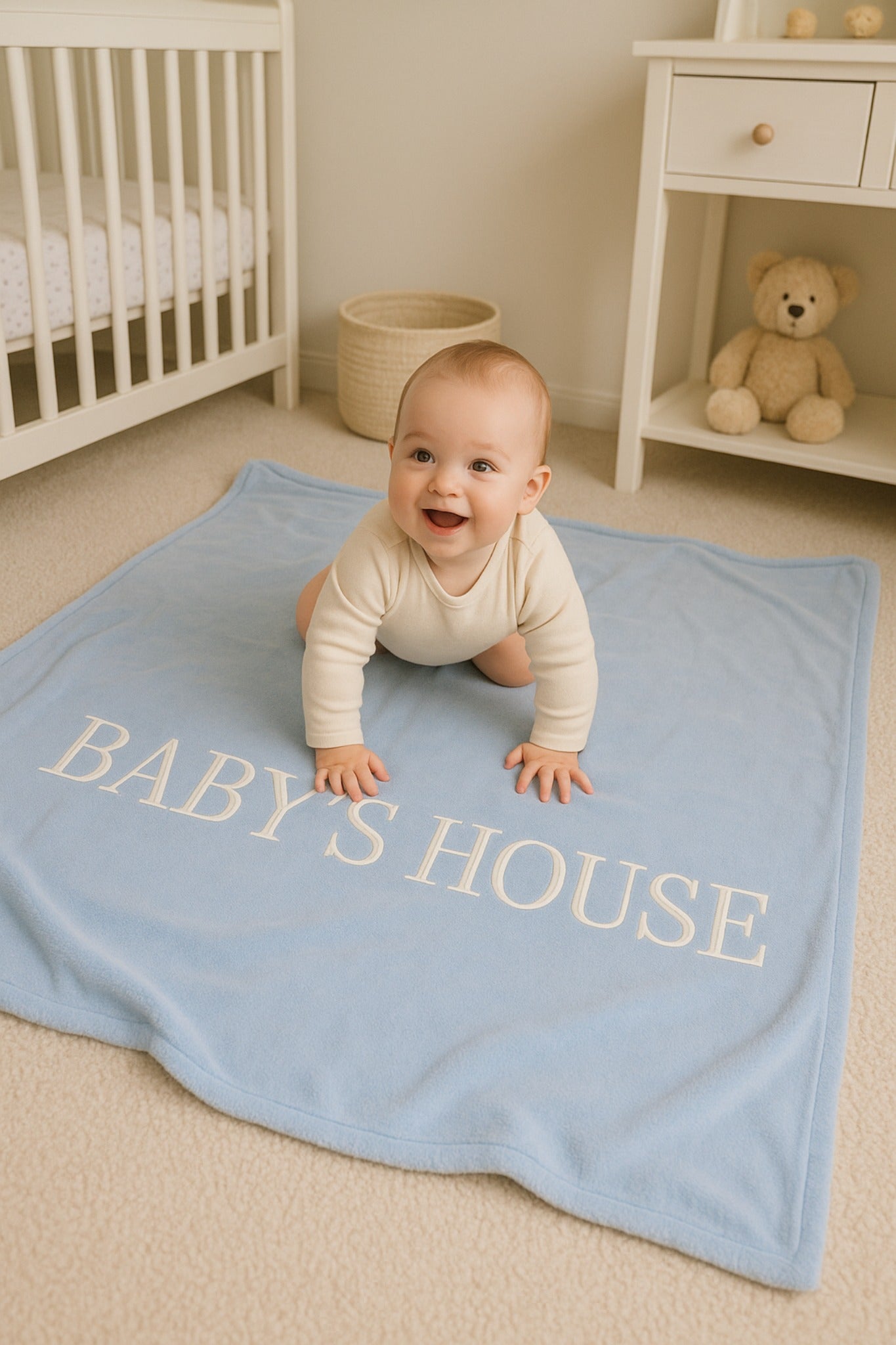 Baby Blue Fleece Blanket