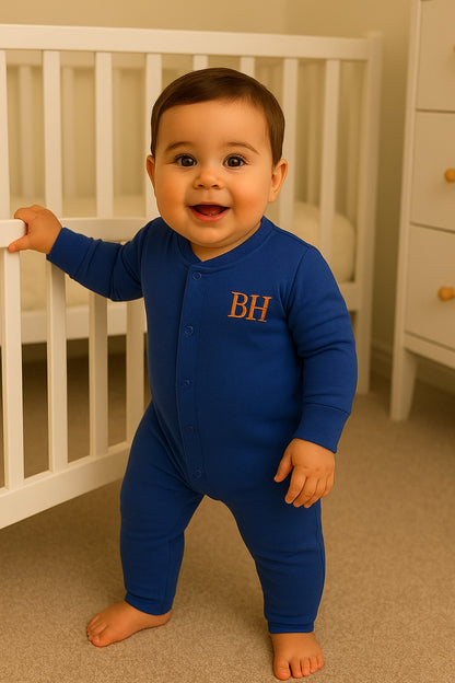 Boy In Blue Baby Grow Romper