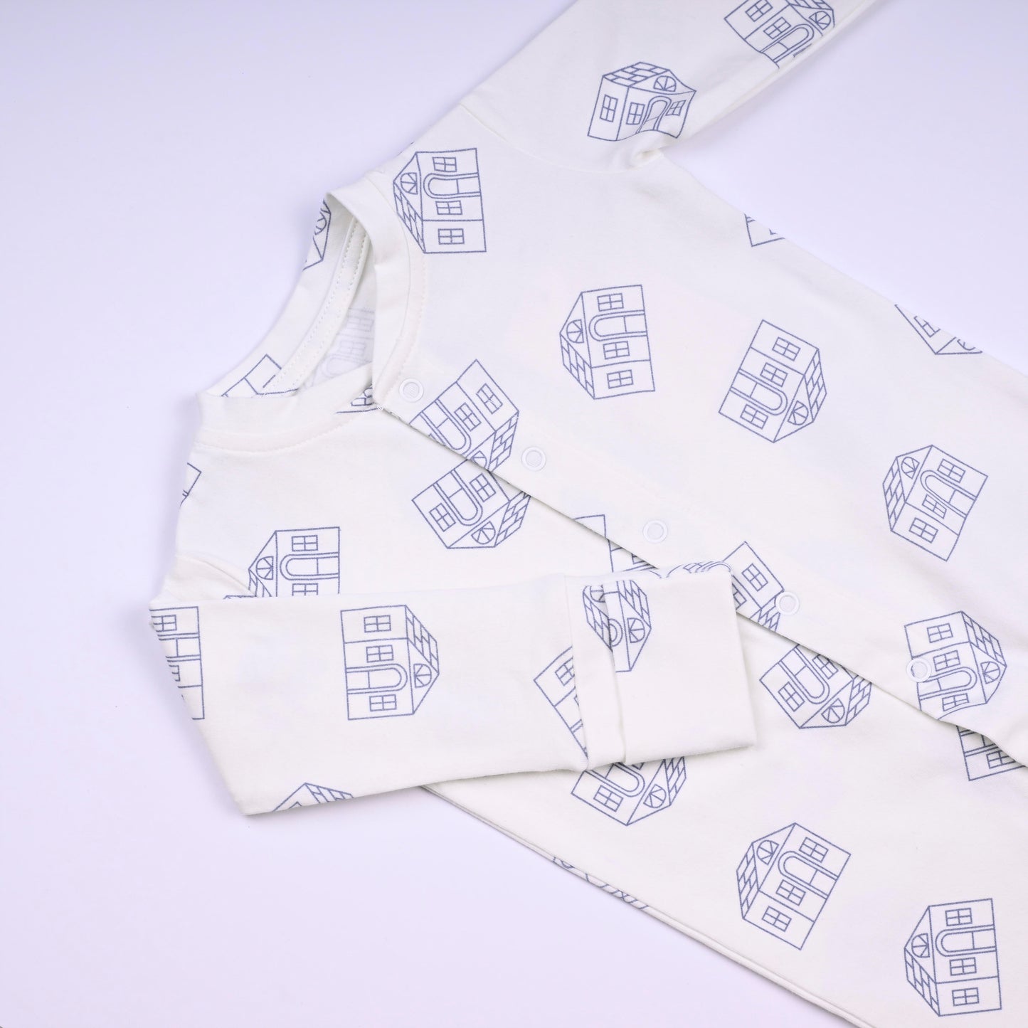 White All Over The House Babygrow Set