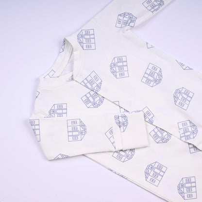 White All Over The House Babygrow Set