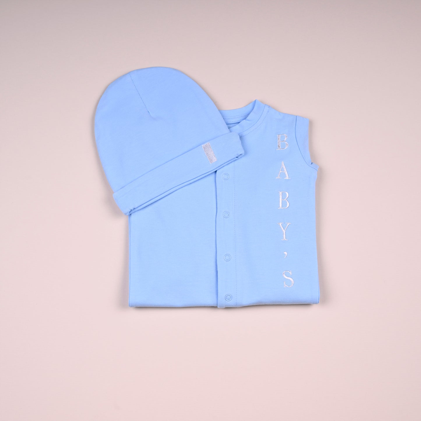 Adorable In Baby Blue Babygrow Set