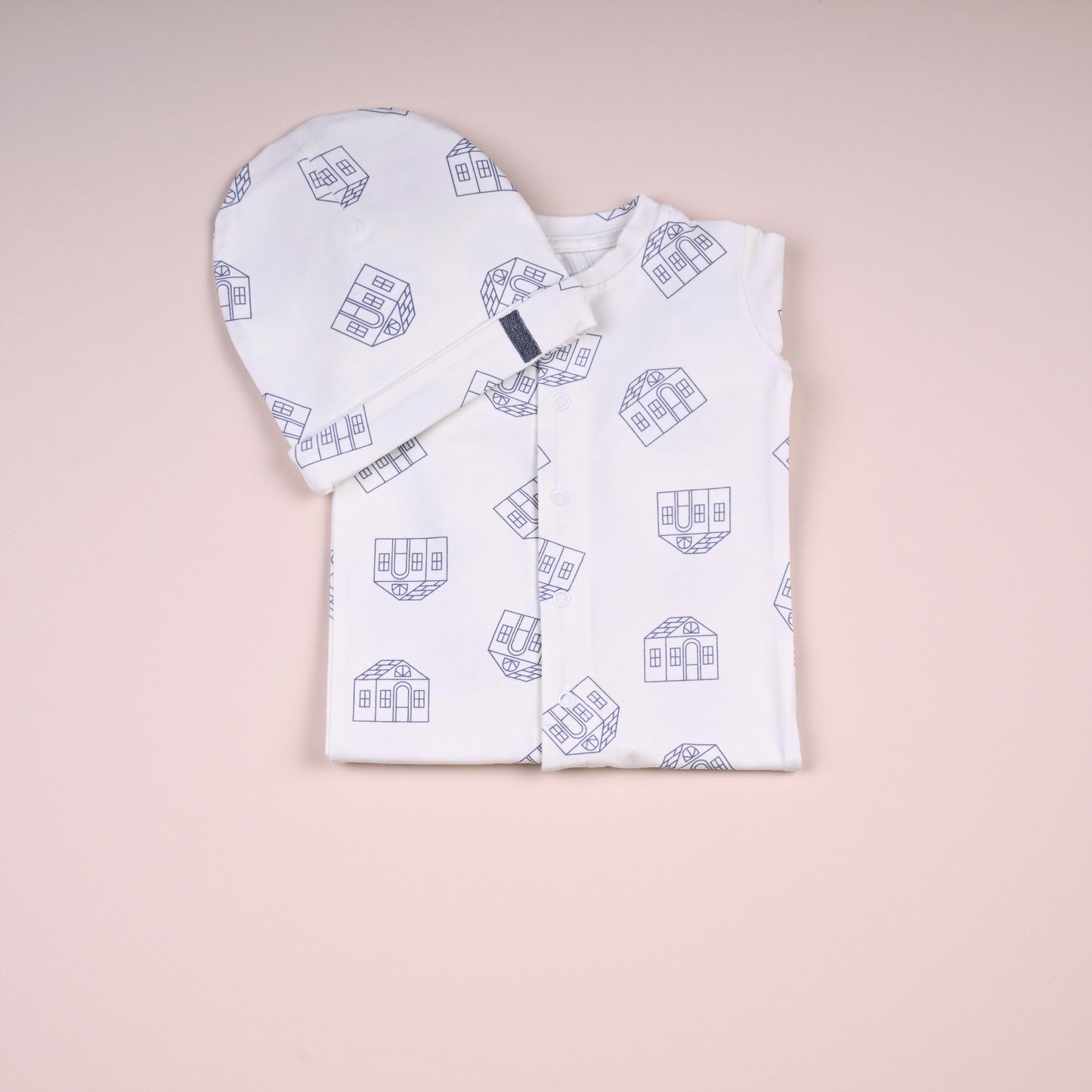 White All Over The House Babygrow Set