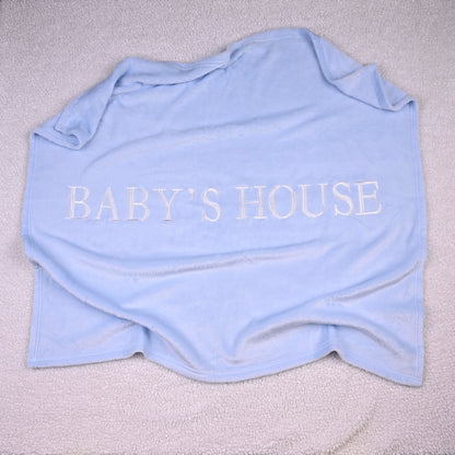 Baby Blue Fleece Blanket