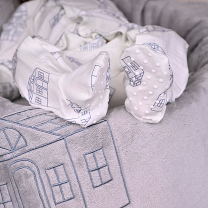 White All Over The House Babygrow Set