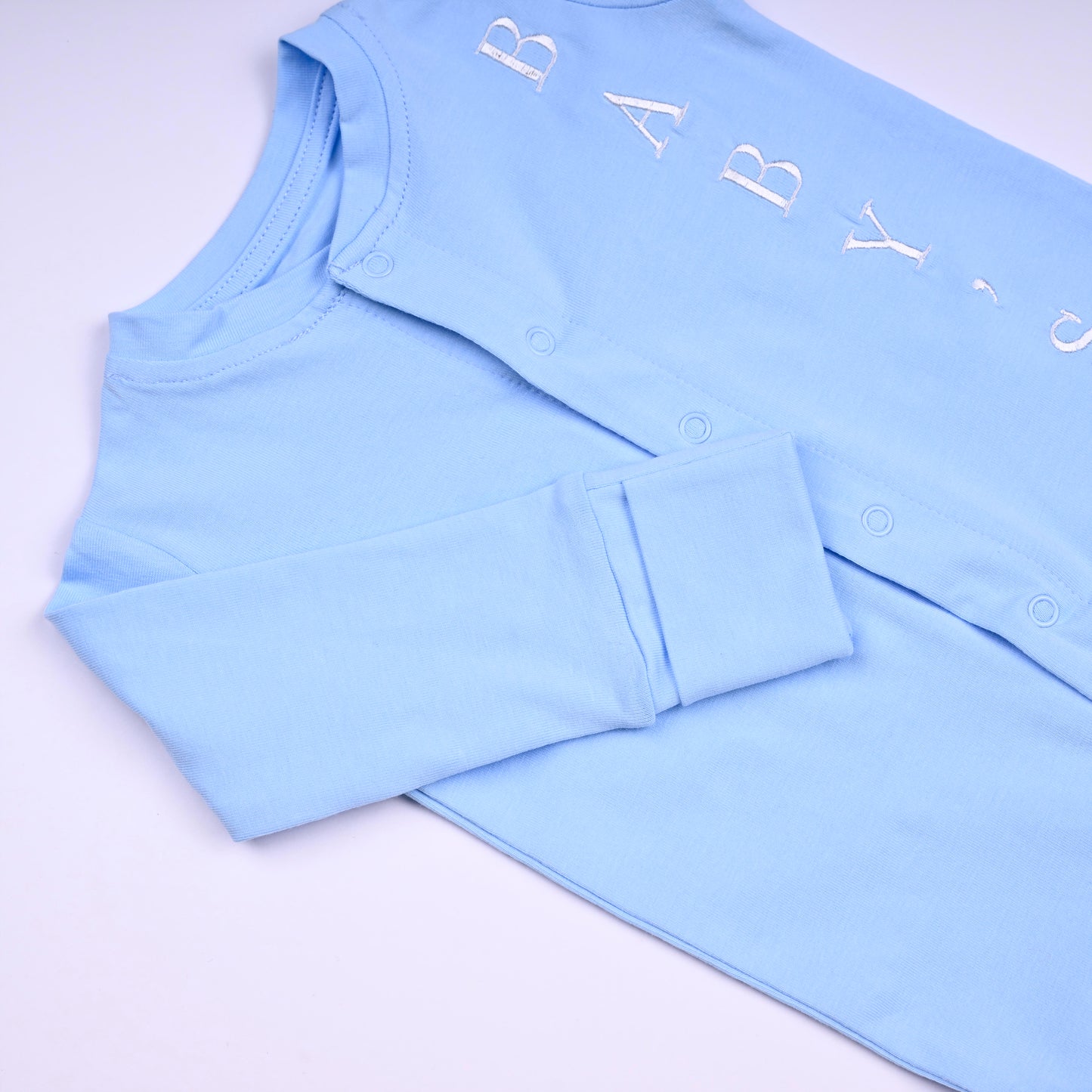 Adorable In Baby Blue Babygrow Set