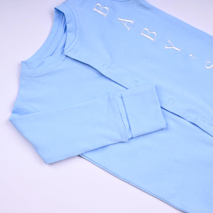Adorable In Baby Blue Babygrow Set